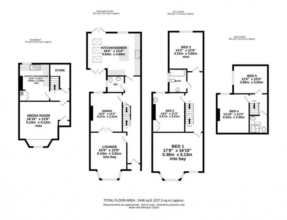 Floorplan for Albert Road, Hale, Altrincham