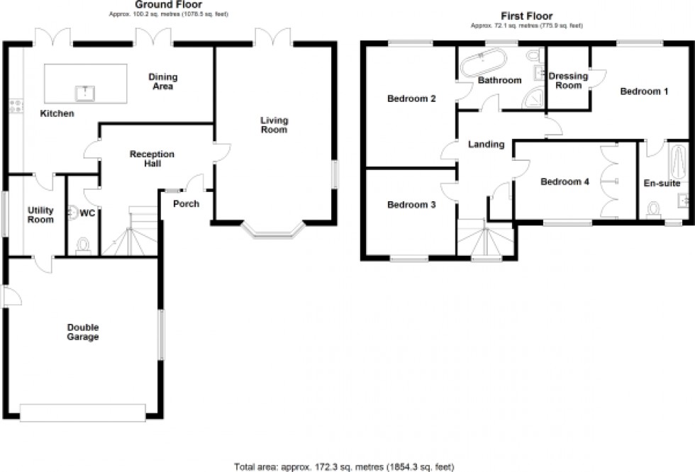 Floorplan for Back Lane, Spurstow, Tarporley