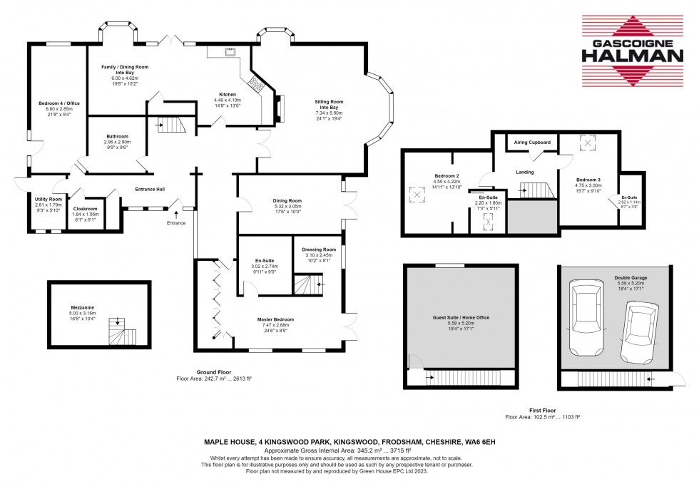 Floorplan for Kingswood Park, Kingswood, Frodsham