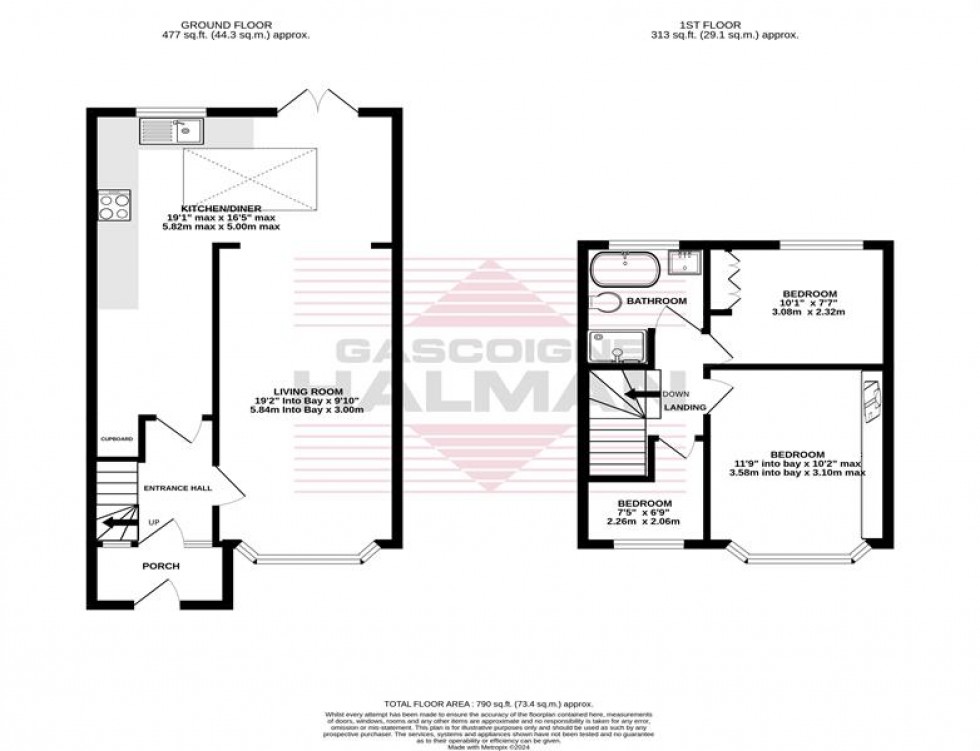 Floorplan for Boundary Road, Cheadle