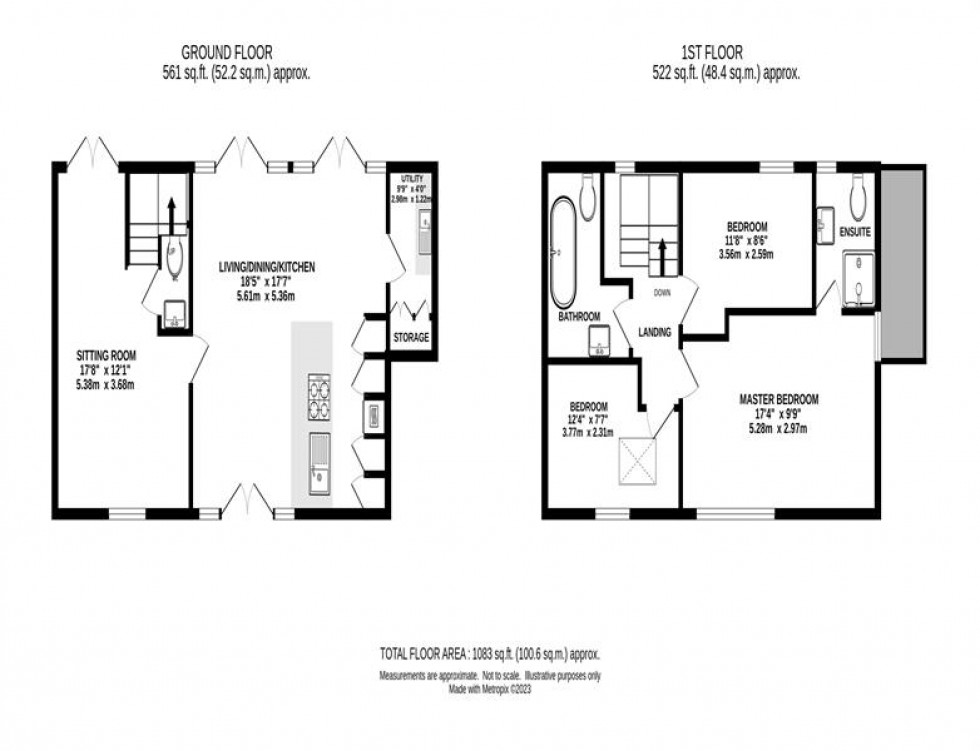 Floorplan for Pear Tree Farm Barns, Chelford Road, Marthall