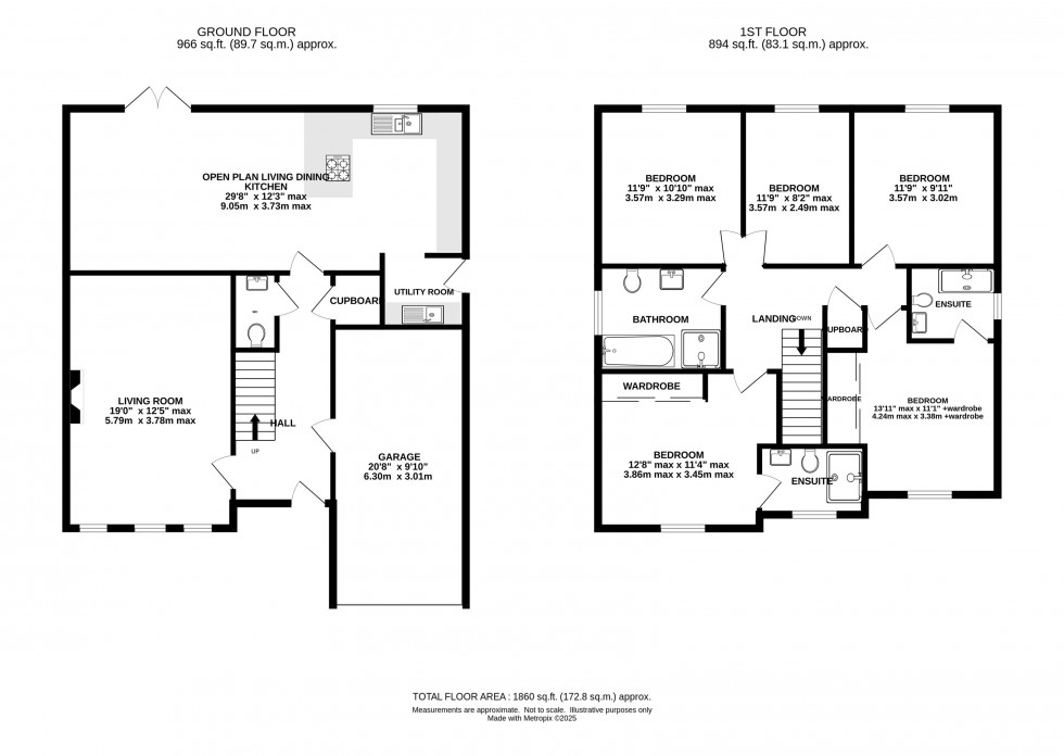 Floorplan for Blackberry Gardens, Goostrey