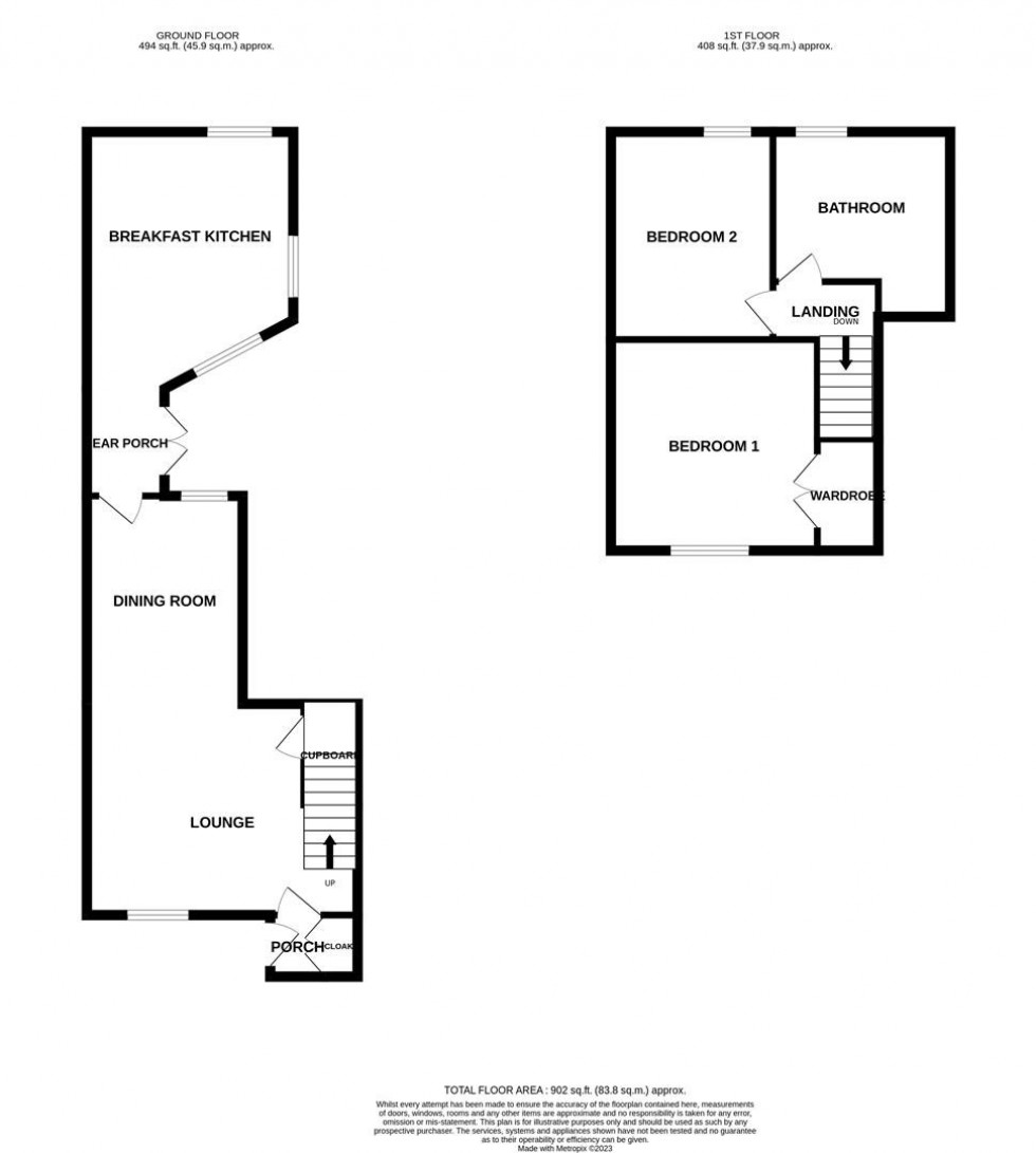 Floorplan for Coppice Road, Poynton