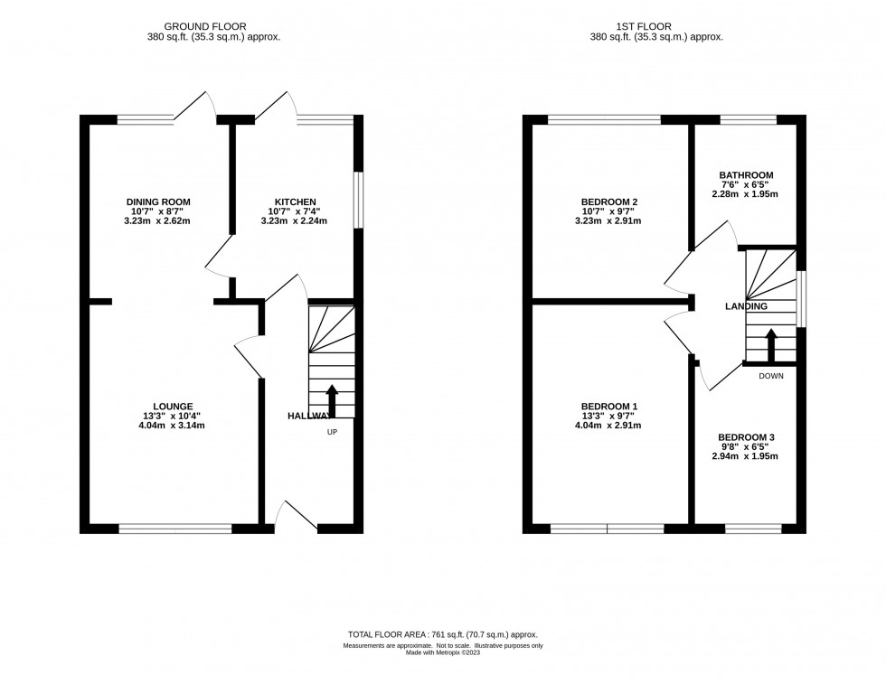 Floorplan for Orme Close, Tytherington, Macclesfield