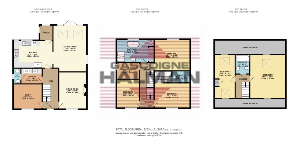 Floorplan for Temple Street, Padfield, Glossop