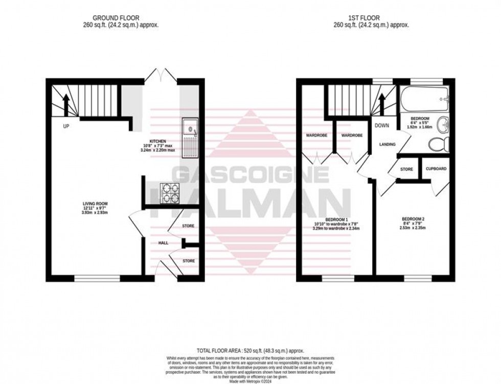 Floorplan for Twining Brook Road, Cheadle Hulme