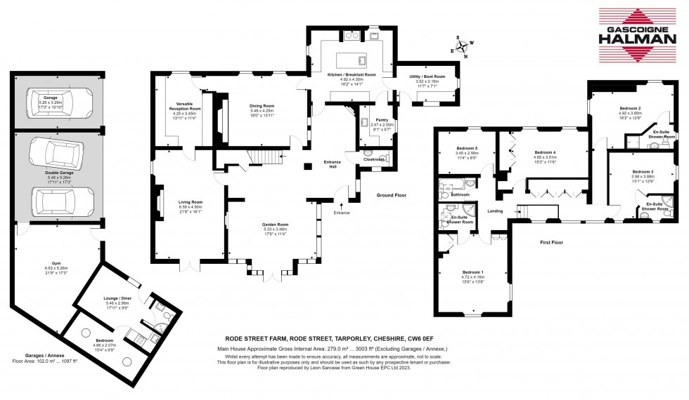 Floorplan for Rode Street, Tarporley