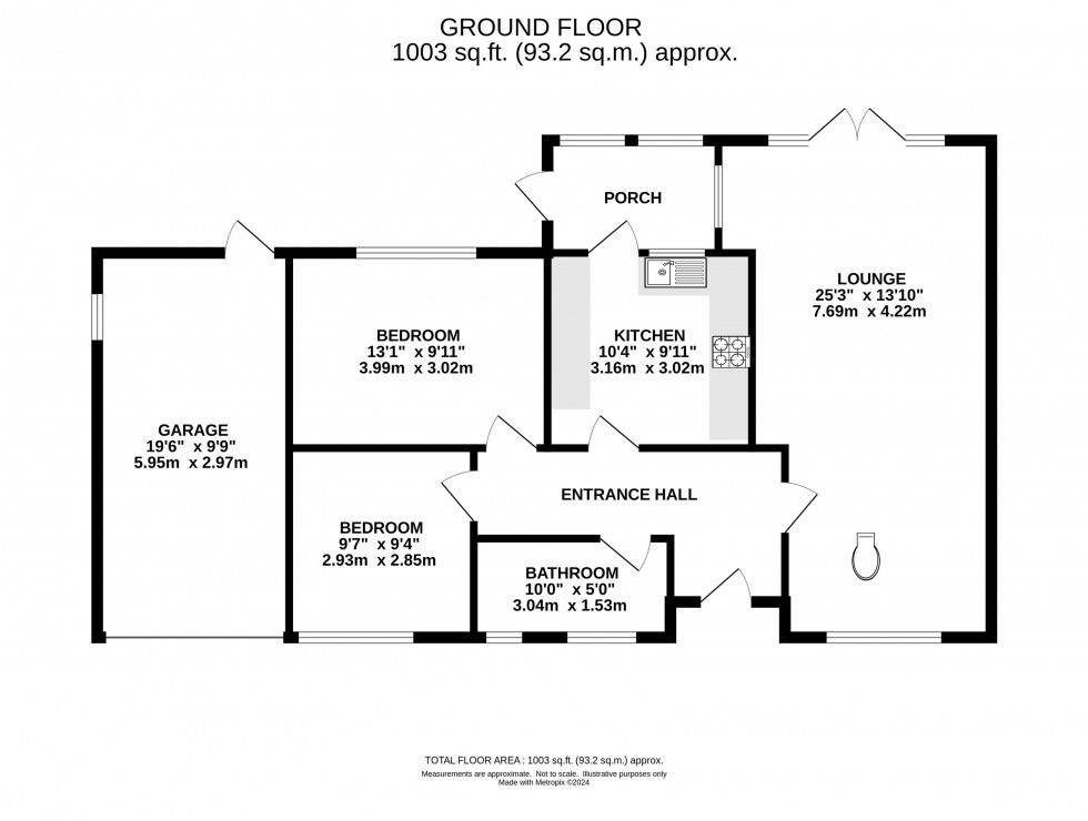 Floorplan for Kinder Drive, Marple