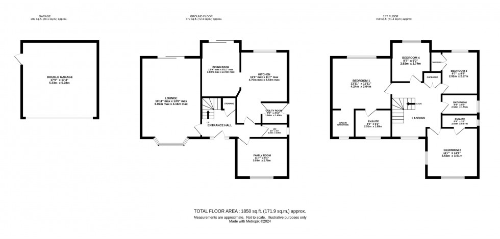 Floorplan for Westcliff Gardens, Appleton, Warrington