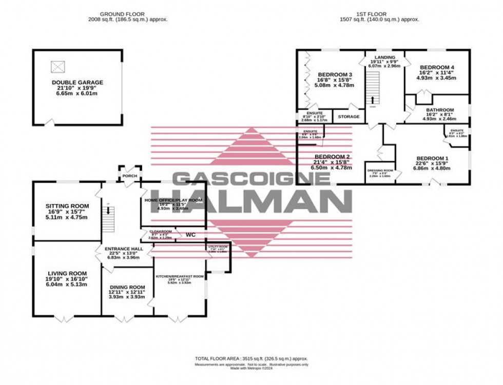 Floorplan for Bridle Lodge, Bridle Road, Woodford