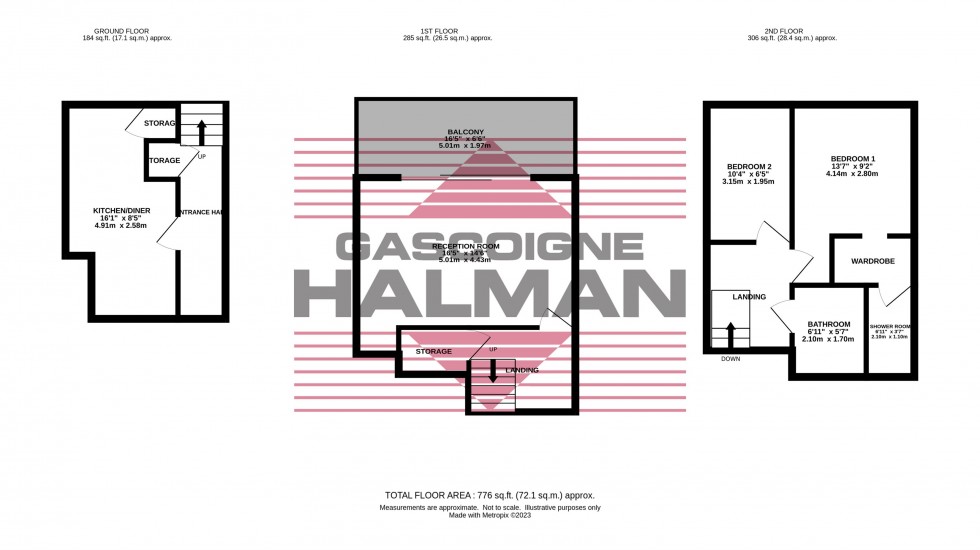 Floorplan for Woodfield Road, Altrincham