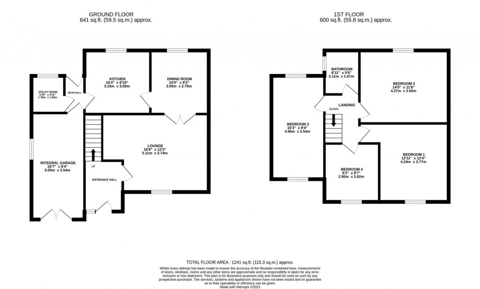 Floorplan for Parklands Way, Poynton