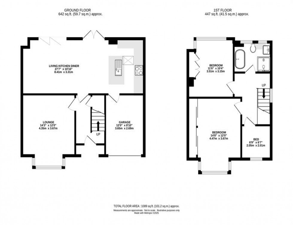 Floorplan for Whitefield Close, Lymm