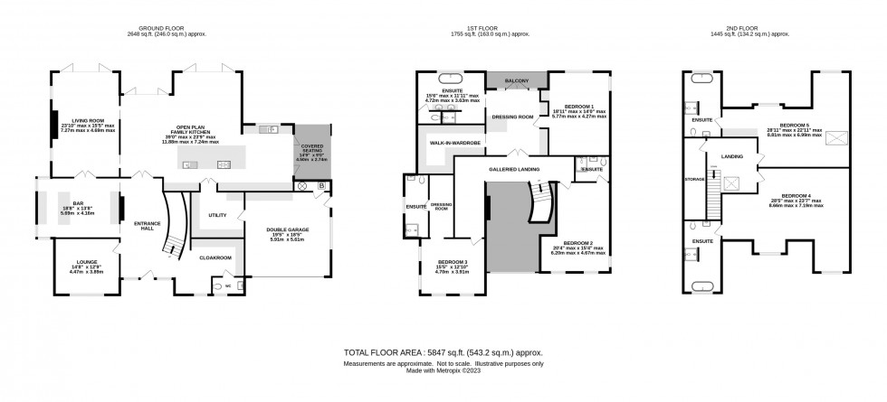 Floorplan for Hill Top, Hale, Altrincham