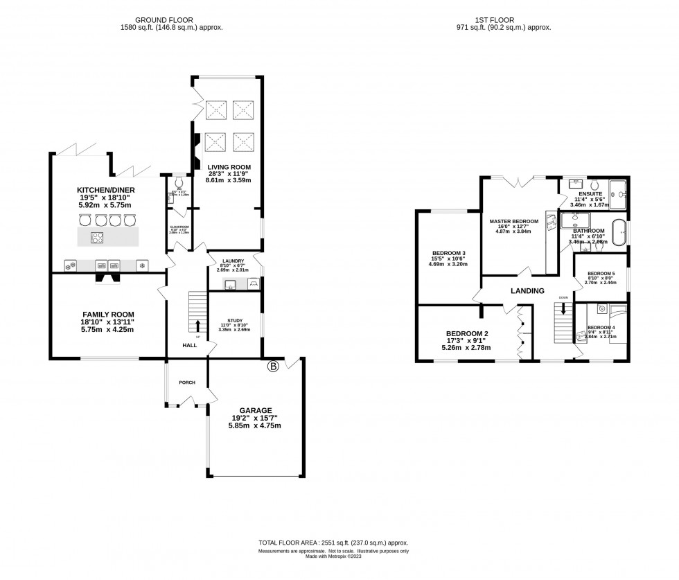 Floorplan for Hall Drive, Mottram, Hyde