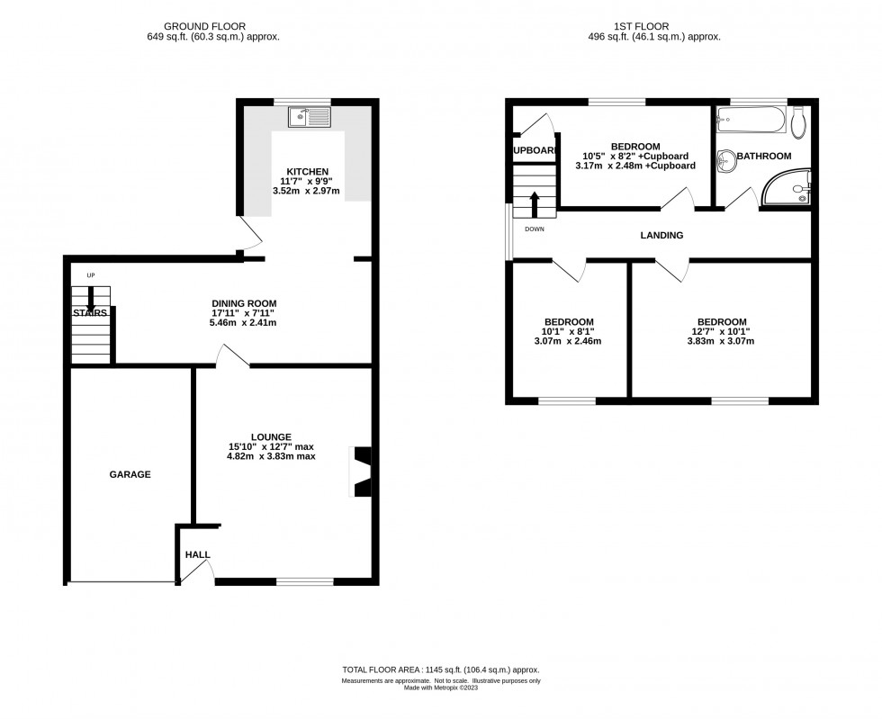 Floorplan for Bromley Drive, Holmes Chapel