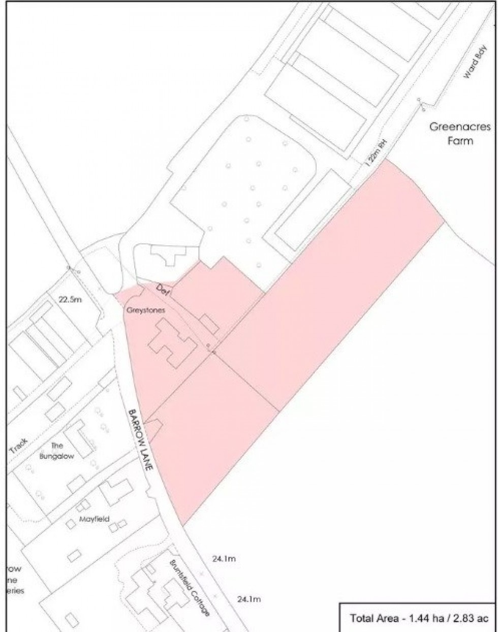 Floorplan for Barrow Lane, Tarvin Sands