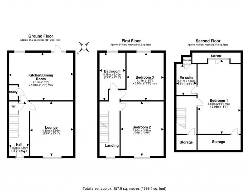 Floorplan for High Street, Frodsham