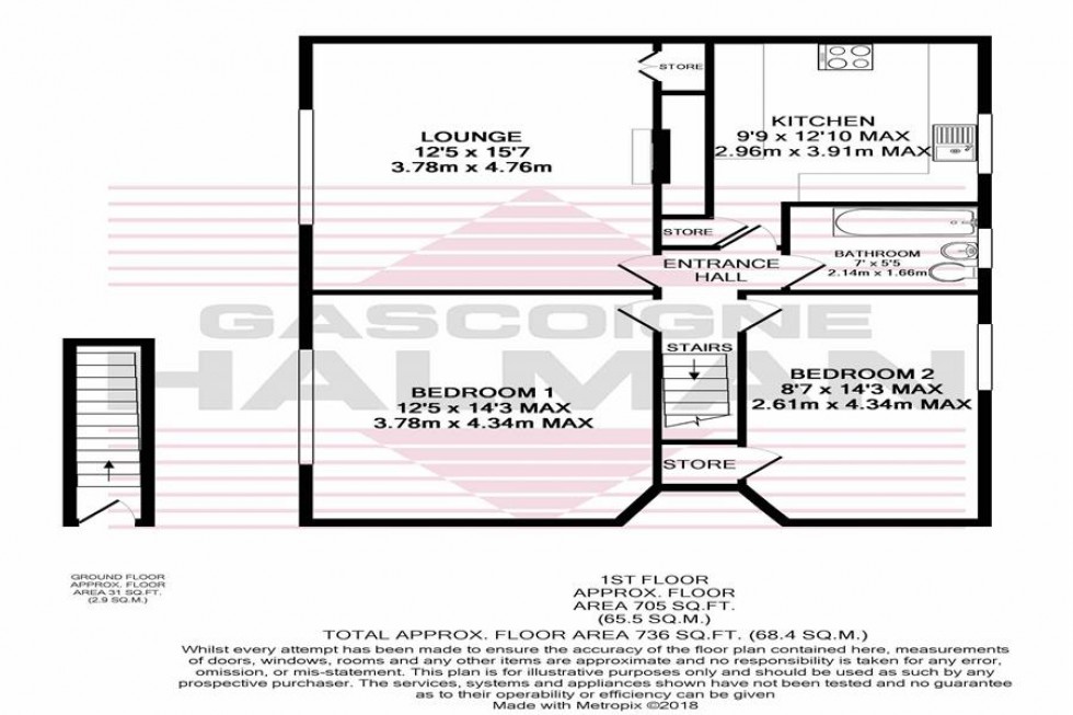 Floorplan for Mauldeth Road, Burnage, Manchester