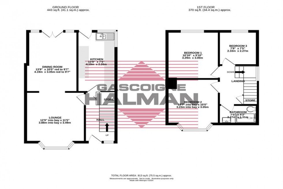 Floorplan for Woodsmoor Lane, Stockport