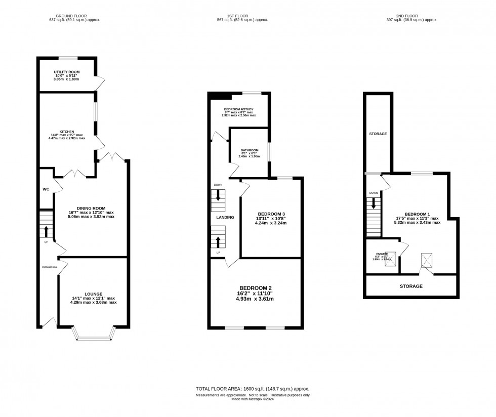 Floorplan for Ellesmere Road, Stockton Heath, Warrington