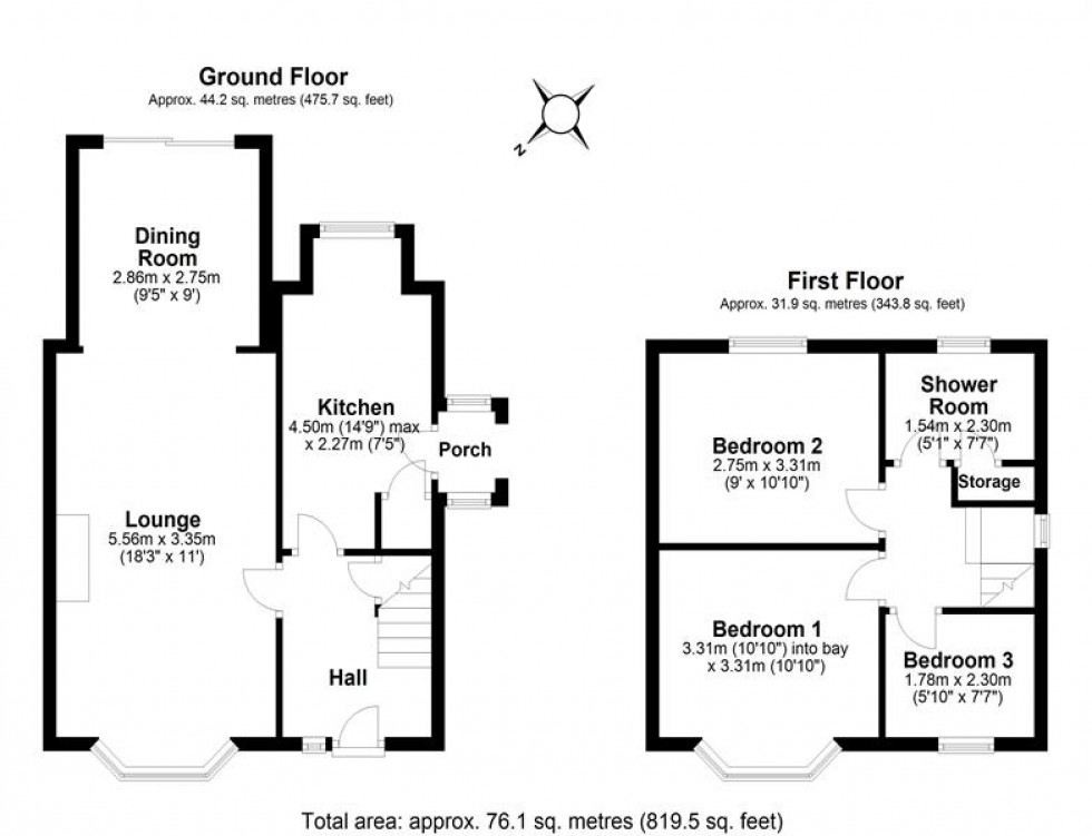 Floorplan for Hill View Avenue, Helsby, Frodsham
