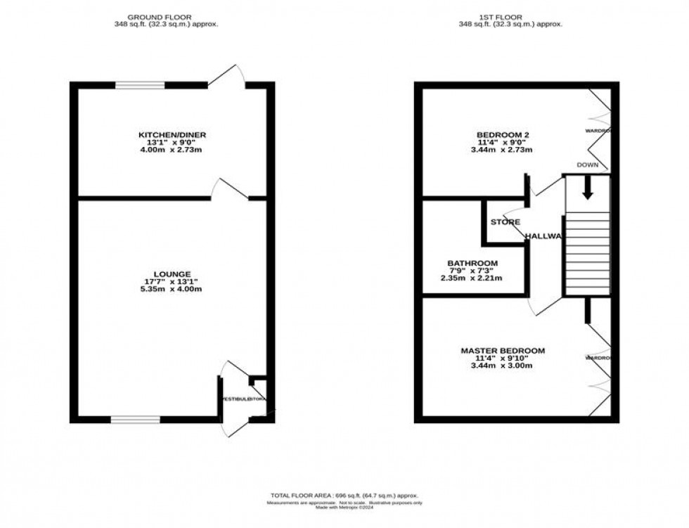 Floorplan for Avonside Way, Macclesfield