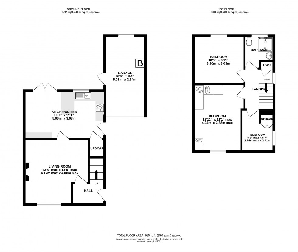 Floorplan for Sandiford Road, Holmes Chapel