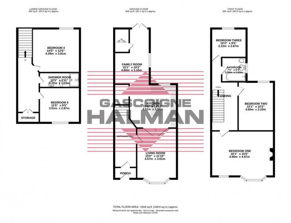 Floorplan for Kennerley Road, Stockport