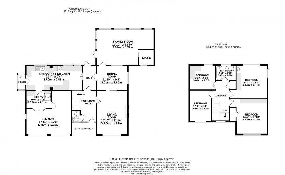 Floorplan for Vardon Drive, Wilmslow