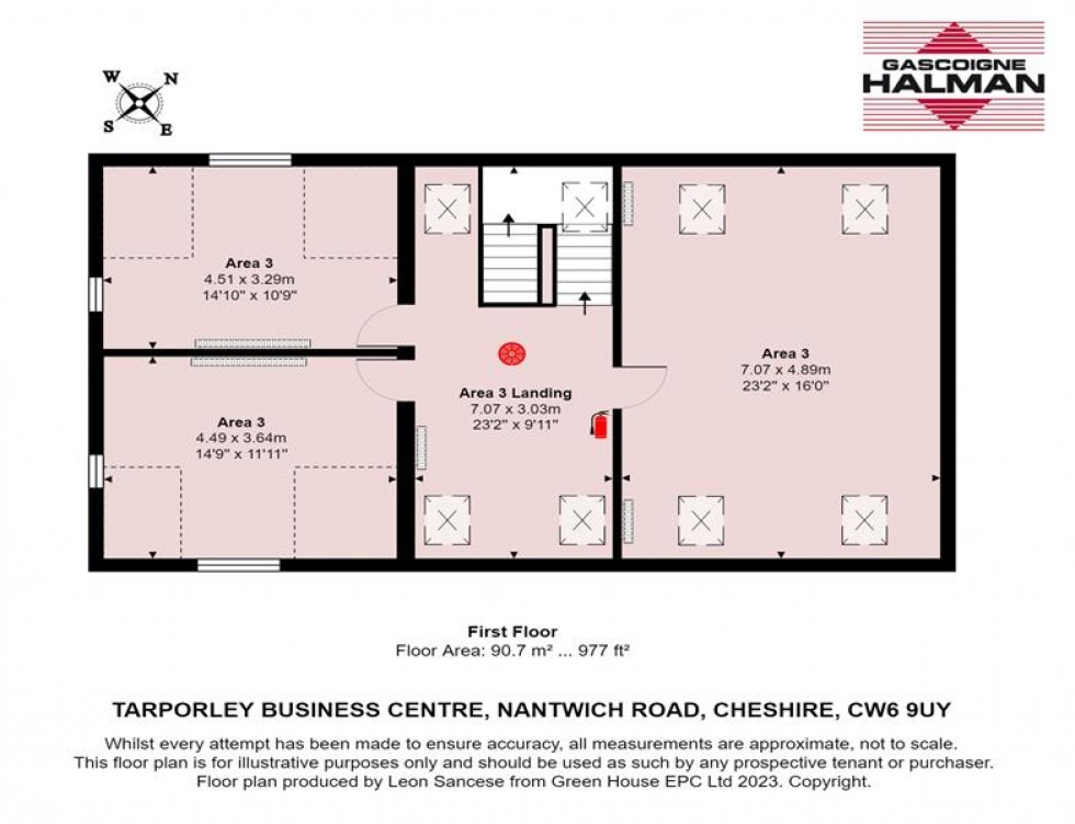 Floorplan for Tarporley Business Centre, Nantwich Road, Tarporley