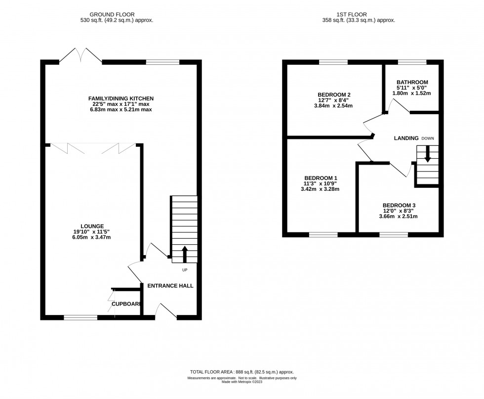 Floorplan for Oakfield Road, Alderley Edge