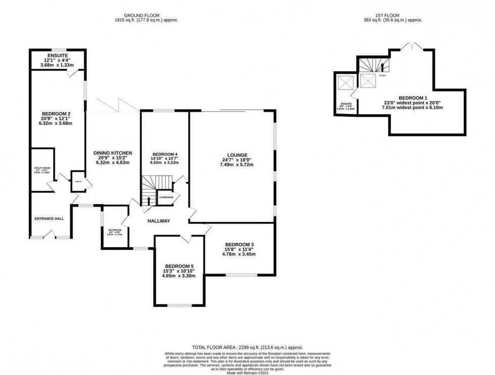 Floorplan for Warren Lea, Poynton