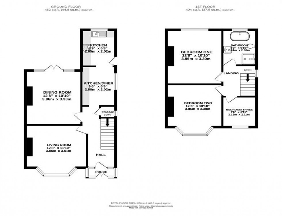 Floorplan for Heathcote Avenue,Heaton Norris, Stockport