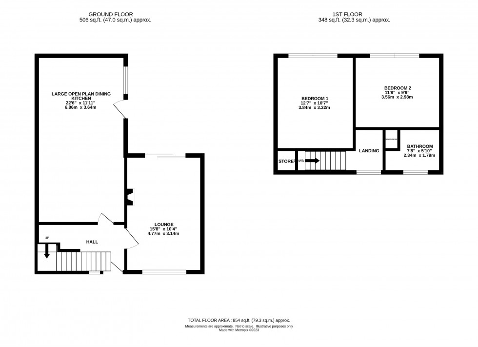 Floorplan for Ludlow Close, Macclesfield