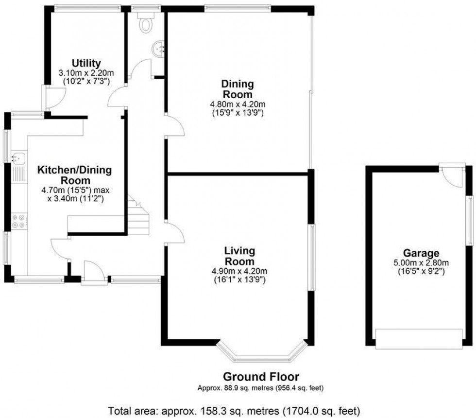 Floorplan for Dormer Close, Rowton, Chester