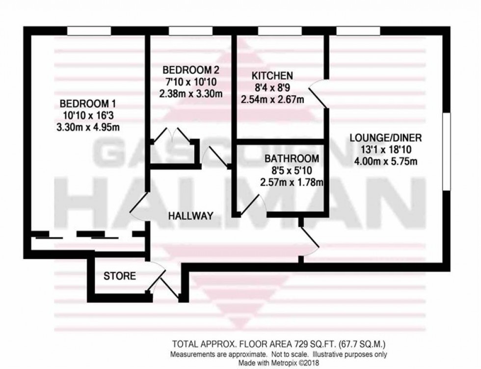 Floorplan for Brooklands Road, Sale