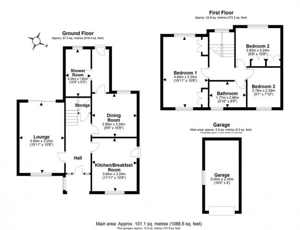 Floorplan for Fairways, Frodsham