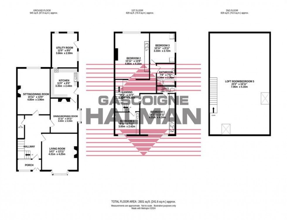 Floorplan for Davenport Park Road, Stockport