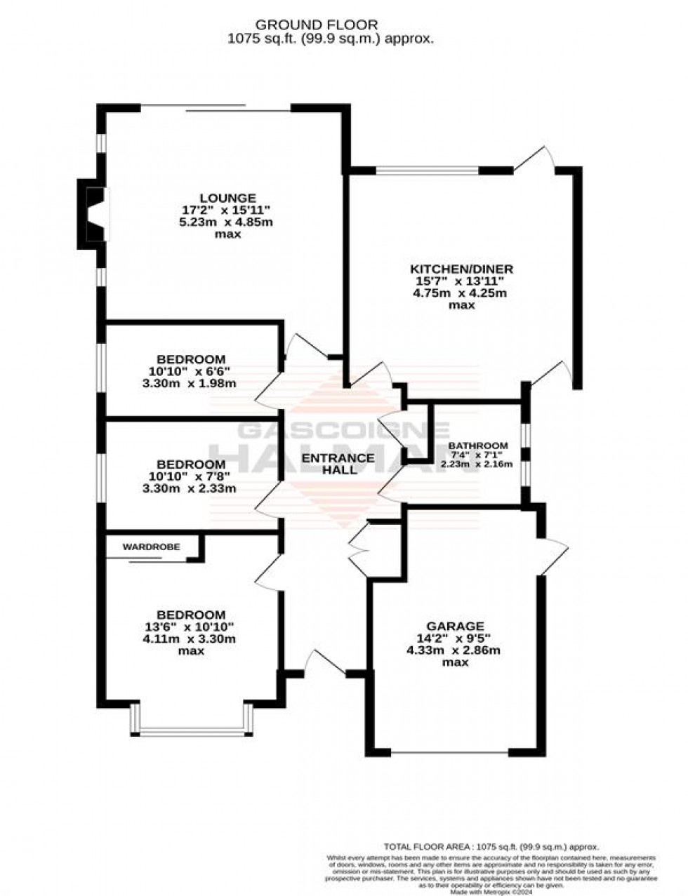 Floorplan for Fairway Drive, Sale