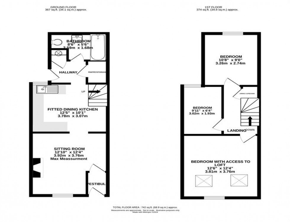 Floorplan for Bings Road, Whaley Bridge, High Peak