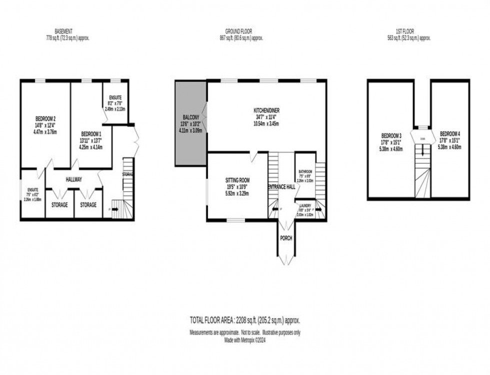 Floorplan for  Danebridge Methodist Church, Wincle, Macclesfield