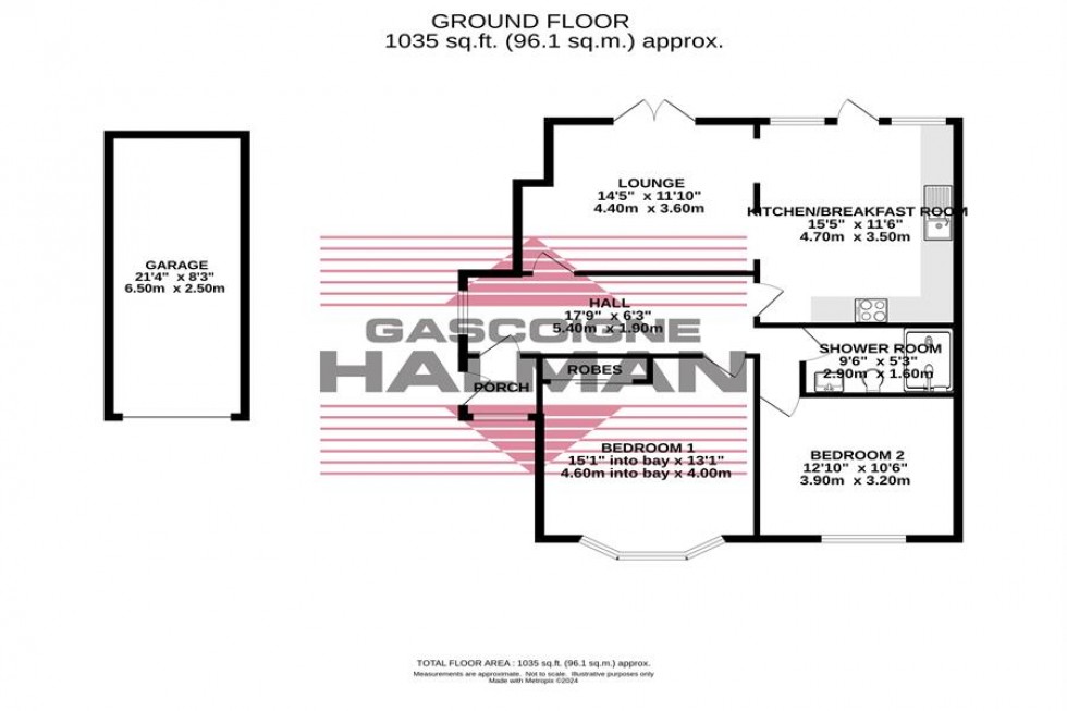 Floorplan for Jenny Lane, Woodford, Stockport