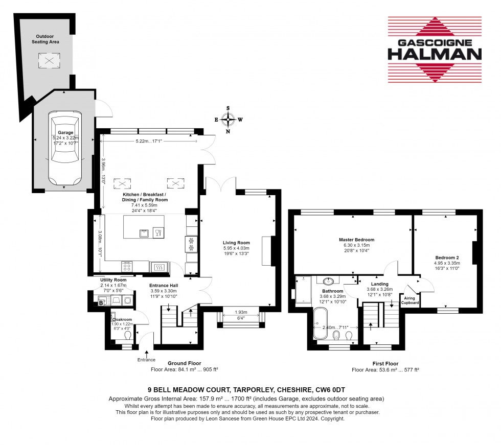 Floorplan for Bell Meadow Court, Tarporley