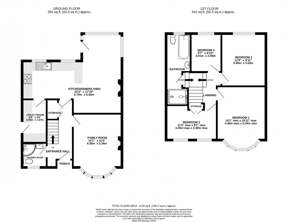 Floorplan for Windsor Avenue, Wilmslow