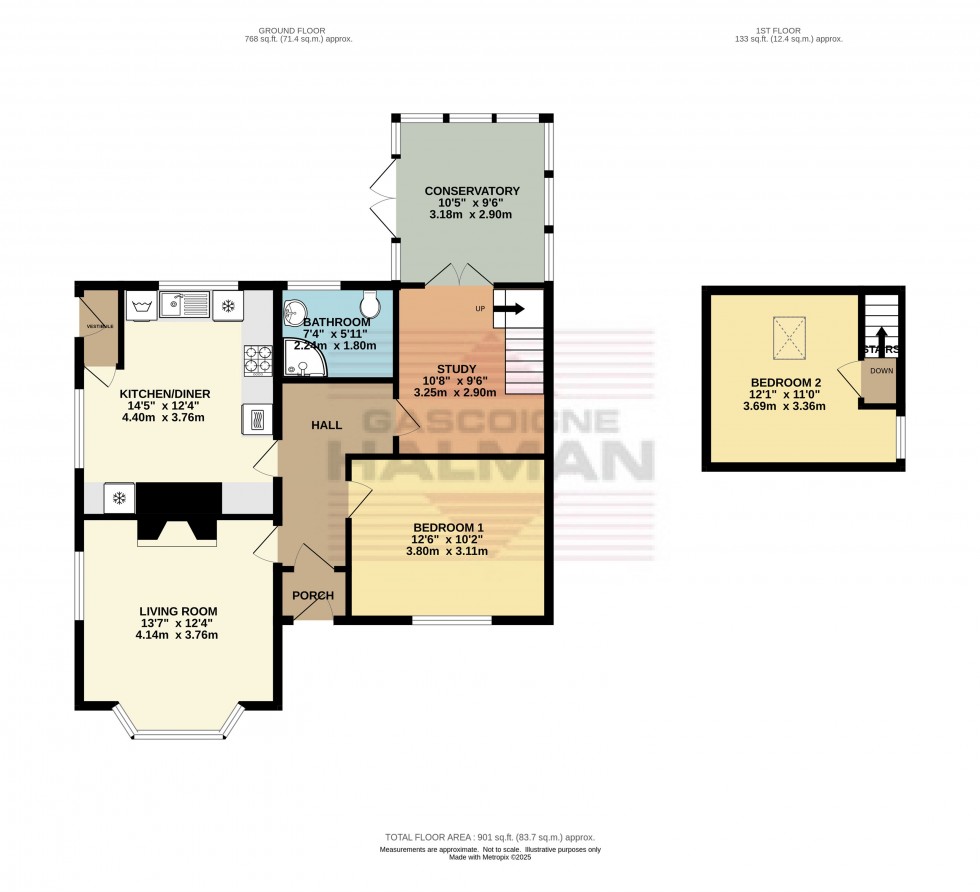 Floorplan for Glossop Road, Gamesley, Glossop