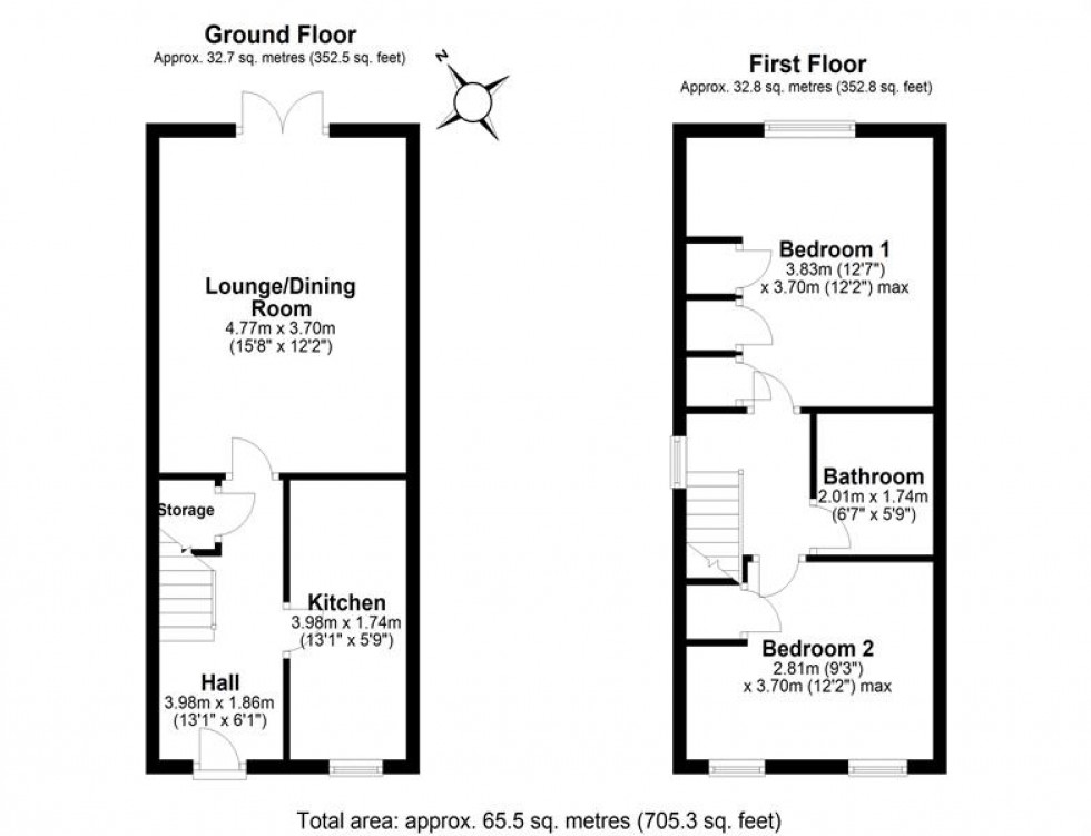 Floorplan for Hawthorne Road, Frodsham