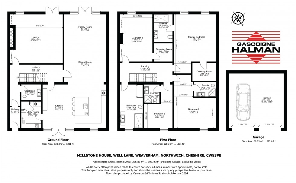 Floorplan for Well Lane, Weaverham, Northwich