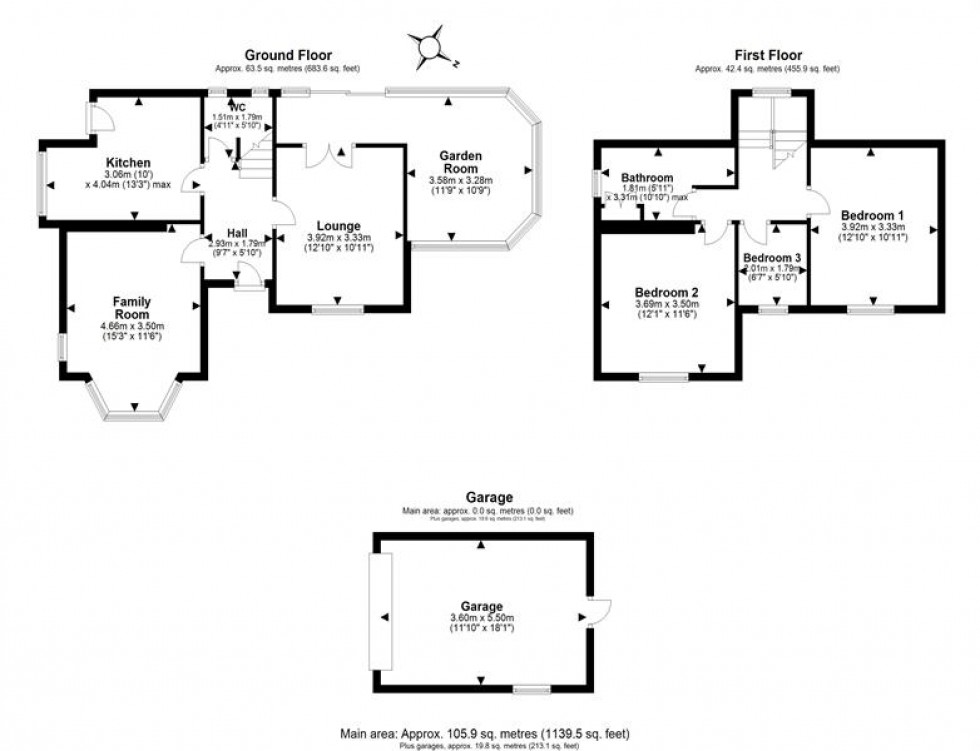 Floorplan for Hillfield, Frodsham