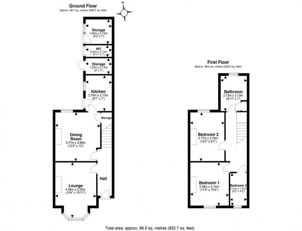 Floorplan for Ashley Gardens, Marsh Lane, Frodsham